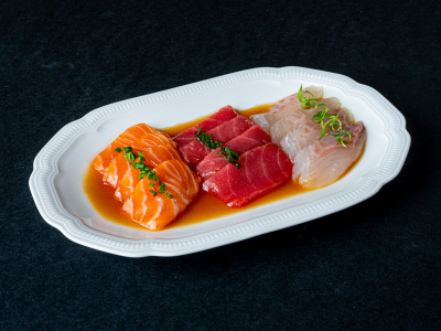 Appetizers: Trio carpaccio