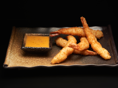 Starters: Tempura shrimps