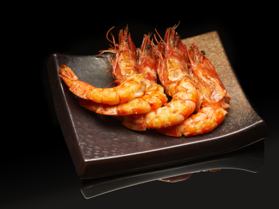Grilled seafood: Black Tiger Prawns